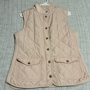 Cambridge Dry Goods - Soft Pink Quilted Vest -Medium